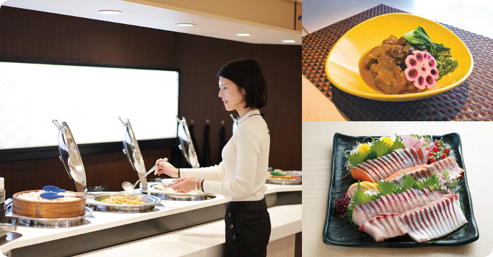 船内レストランに特別メニューが登場！