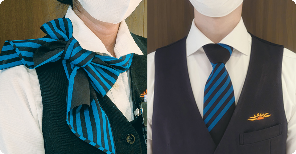 クルーの服装も特別仕様に！