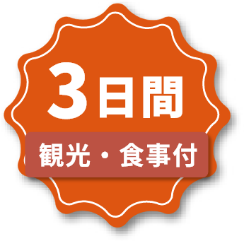 3日間 観光・食事付
