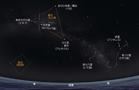 南東の空